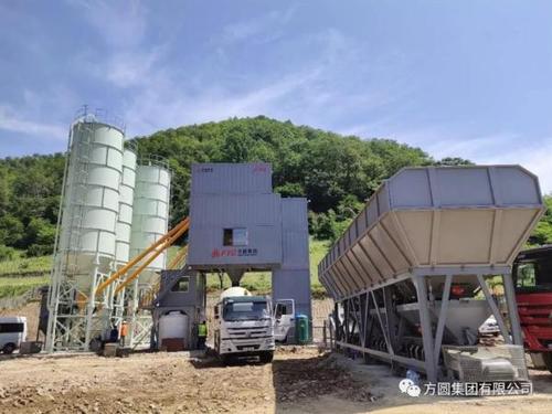 方圓集團(tuán)hzs120d型箱式環(huán)保攪拌站