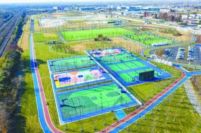 南京北站片區(qū)一條&ldquo;綠色長廊&rdquo;在鋪展